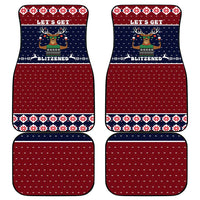 Lets Get Slouchy Christmas Car Mats Funny Xmas Holiday Patterns - Wonder Print Shop