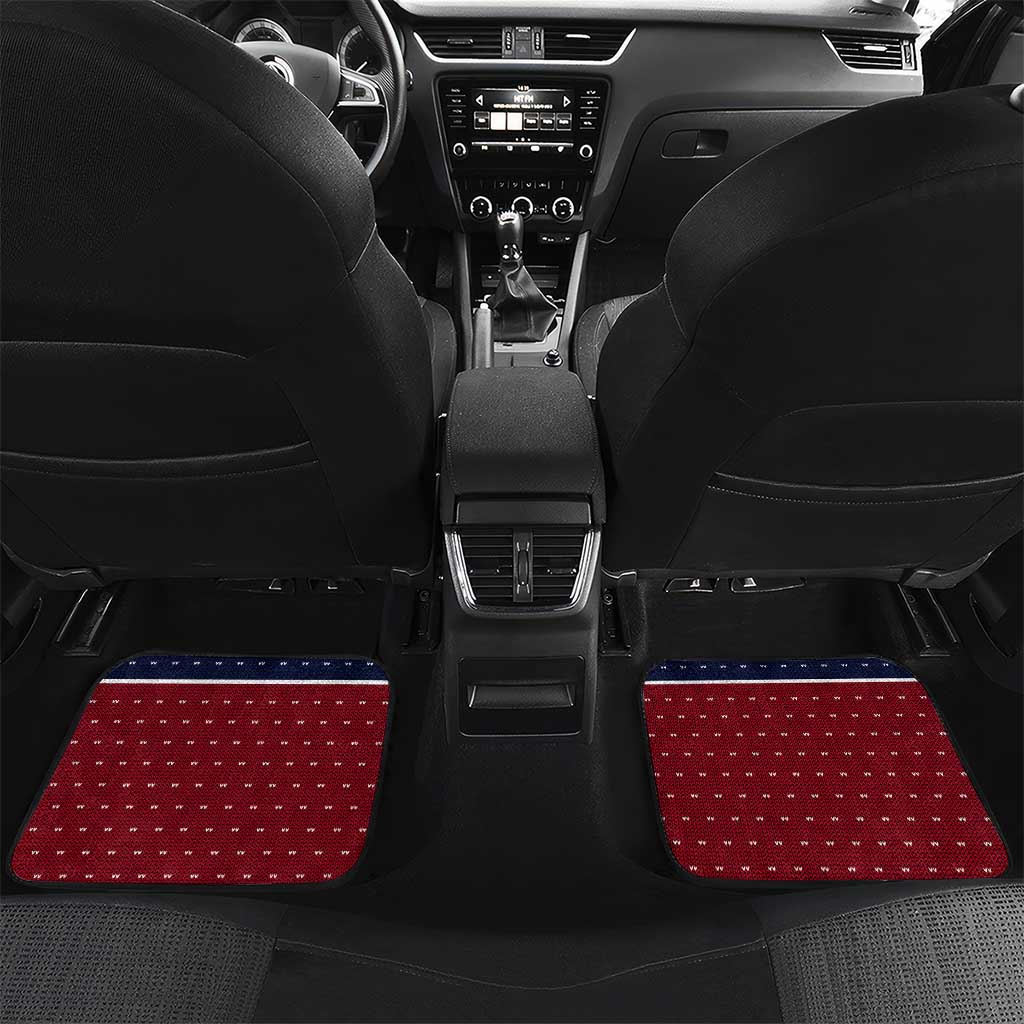Lets Get Slouchy Christmas Car Mats Funny Xmas Holiday Patterns - Wonder Print Shop