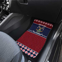 Lets Get Slouchy Christmas Car Mats Funny Xmas Holiday Patterns - Wonder Print Shop