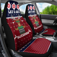 Lets Get Slouchy Christmas Car Seat Cover Funny Xmas Holiday Patterns - Wonder Print Shop