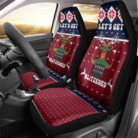 Lets Get Slouchy Christmas Car Seat Cover Funny Xmas Holiday Patterns - Wonder Print Shop