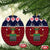 Lets Get Slouchy Christmas Ceramic Ornament Funny Xmas Holiday Patterns - Wonder Print Shop