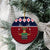 Lets Get Slouchy Christmas Ceramic Ornament Funny Xmas Holiday Patterns - Wonder Print Shop