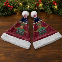 Lets Get Slouchy Christmas Santa Hat Funny Xmas Holiday Patterns - Wonder Print Shop