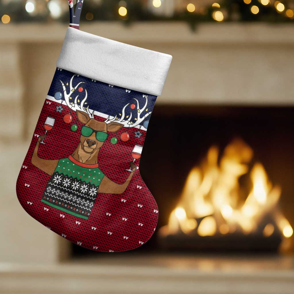 Lets Get Slouchy Christmas Stocking Funny Xmas Holiday Patterns - Wonder Print Shop