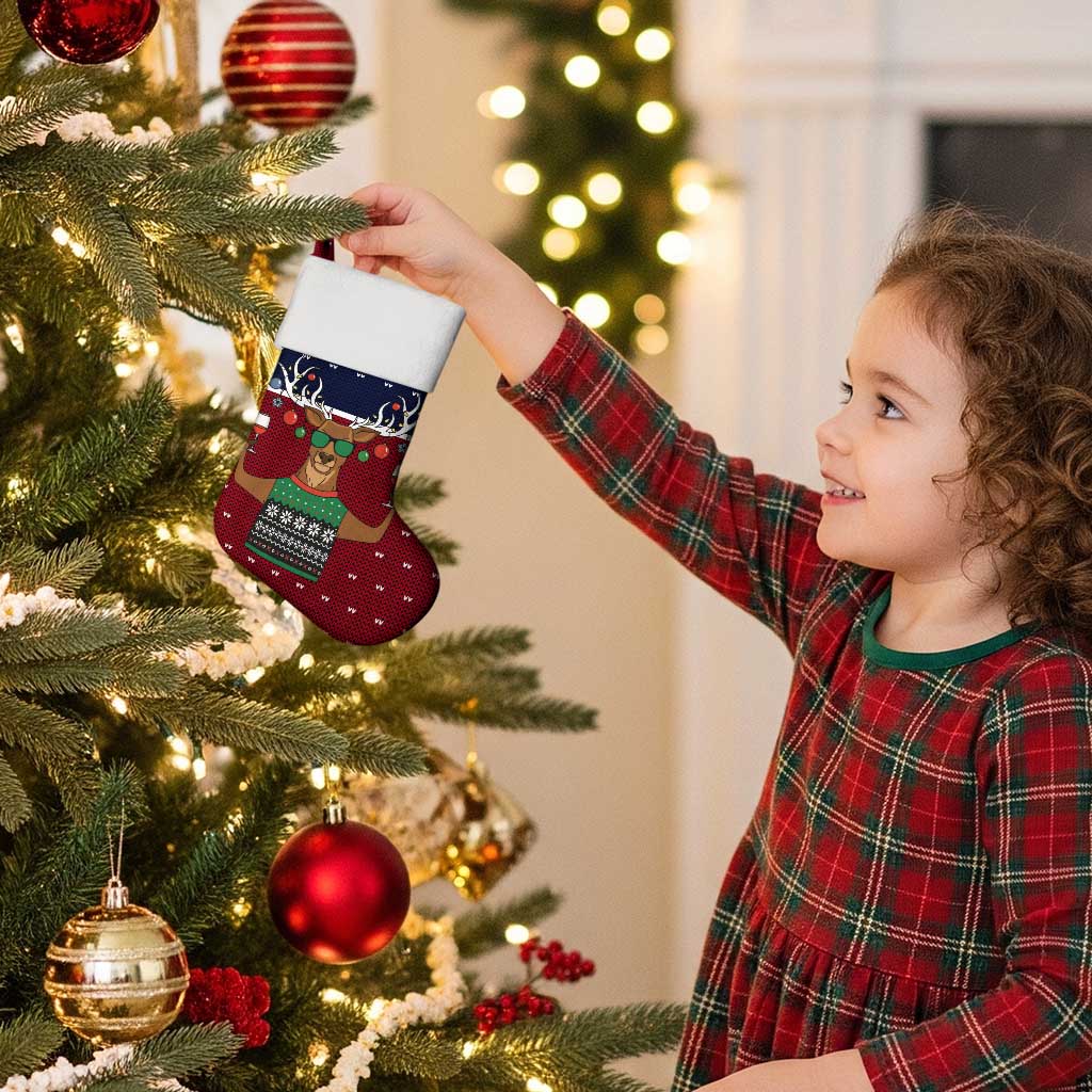 Lets Get Slouchy Christmas Stocking Funny Xmas Holiday Patterns - Wonder Print Shop