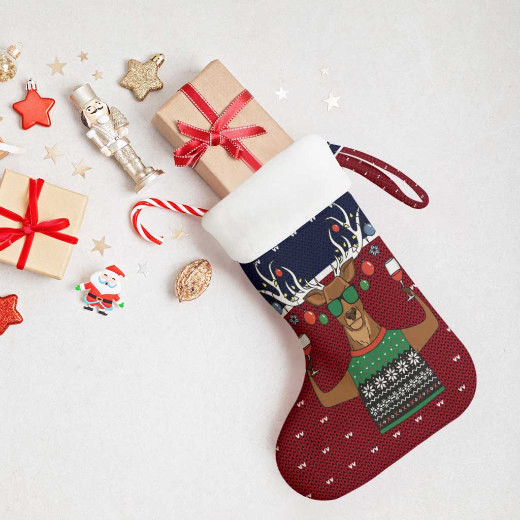 Lets Get Slouchy Christmas Stocking Funny Xmas Holiday Patterns - Wonder Print Shop