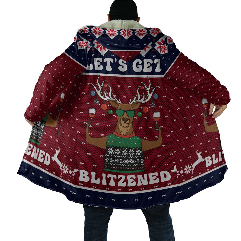 Lets Get Slouchy Christmas Cloak Funny Xmas Holiday Patterns - Wonder Print Shop