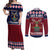 Lets Get Slouchy Christmas Couples Matching Off Shoulder Maxi Dress and Long Sleeve Button Shirt Funny Xmas Holiday Patterns - Wonder Print Shop