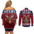 Lets Get Slouchy Christmas Couples Matching Off Shoulder Short Dress and Long Sleeve Button Shirt Funny Xmas Holiday Patterns - Wonder Print Shop