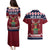 Lets Get Slouchy Christmas Couples Matching Puletasi and Hawaiian Shirt Funny Xmas Holiday Patterns - Wonder Print Shop