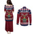 Lets Get Slouchy Christmas Couples Matching Puletasi and Long Sleeve Button Shirt Funny Xmas Holiday Patterns - Wonder Print Shop