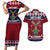 Lets Get Slouchy Christmas Couples Matching Short Sleeve Bodycon Dress and Hawaiian Shirt Funny Xmas Holiday Patterns - Wonder Print Shop