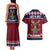 Lets Get Slouchy Christmas Couples Matching Tank Maxi Dress and Hawaiian Shirt Funny Xmas Holiday Patterns - Wonder Print Shop