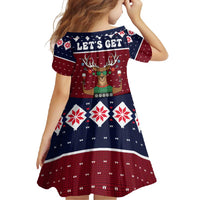 Lets Get Slouchy Christmas Family Matching Long Sleeve Bodycon Dress and Hawaiian Shirt Funny Xmas Holiday Patterns - Wonder Print Shop