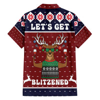 Lets Get Slouchy Christmas Family Matching Long Sleeve Bodycon Dress and Hawaiian Shirt Funny Xmas Holiday Patterns - Wonder Print Shop