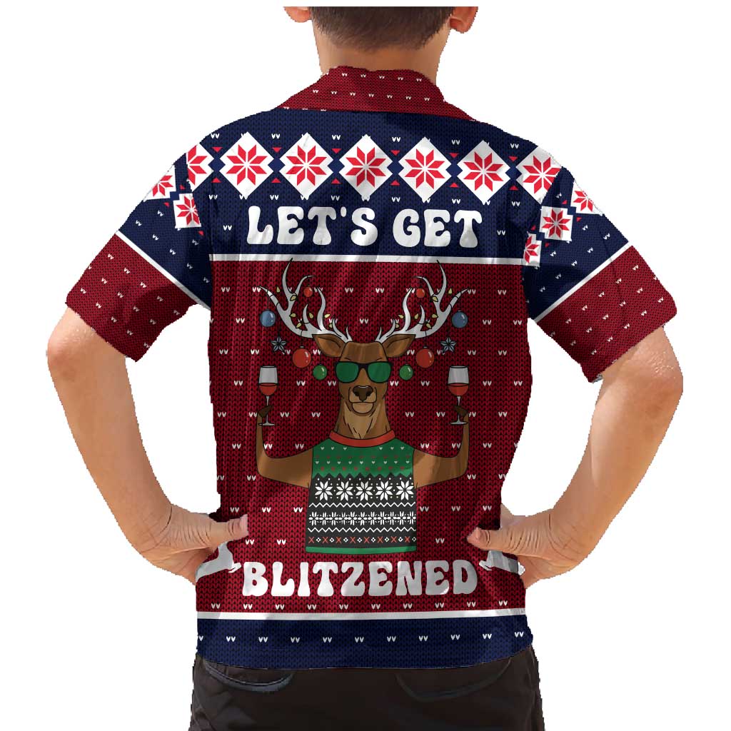 Lets Get Slouchy Christmas Family Matching Mermaid Dress and Hawaiian Shirt Funny Xmas Holiday Patterns - Wonder Print Shop