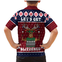 Lets Get Slouchy Christmas Family Matching Mermaid Dress and Hawaiian Shirt Funny Xmas Holiday Patterns - Wonder Print Shop