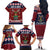 Lets Get Slouchy Christmas Family Matching Off The Shoulder Long Sleeve Dress and Hawaiian Shirt Funny Xmas Holiday Patterns - Wonder Print Shop