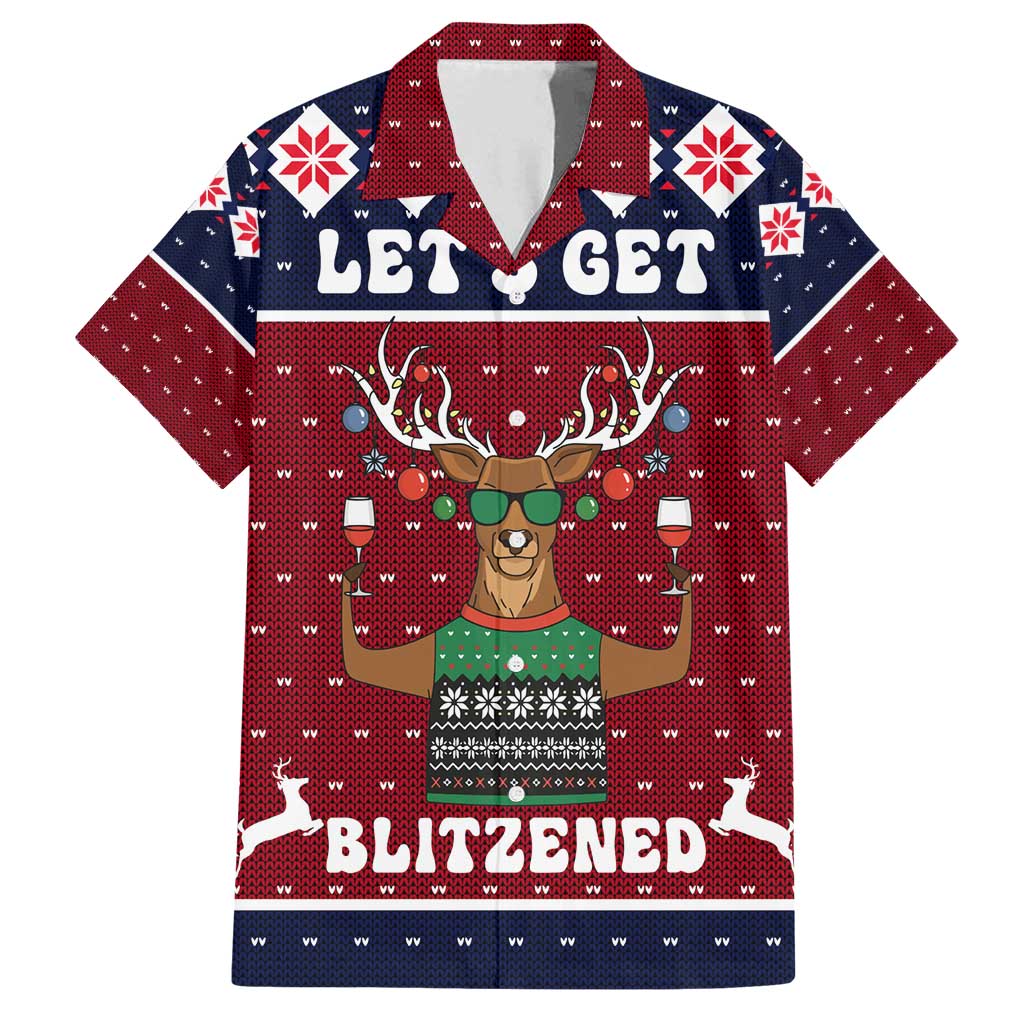 Lets Get Slouchy Christmas Family Matching Puletasi and Hawaiian Shirt Funny Xmas Holiday Patterns - Wonder Print Shop