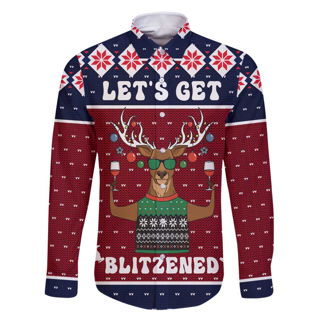 Lets Get Slouchy Christmas Family Matching Puletasi and Hawaiian Shirt Funny Xmas Holiday Patterns - Wonder Print Shop