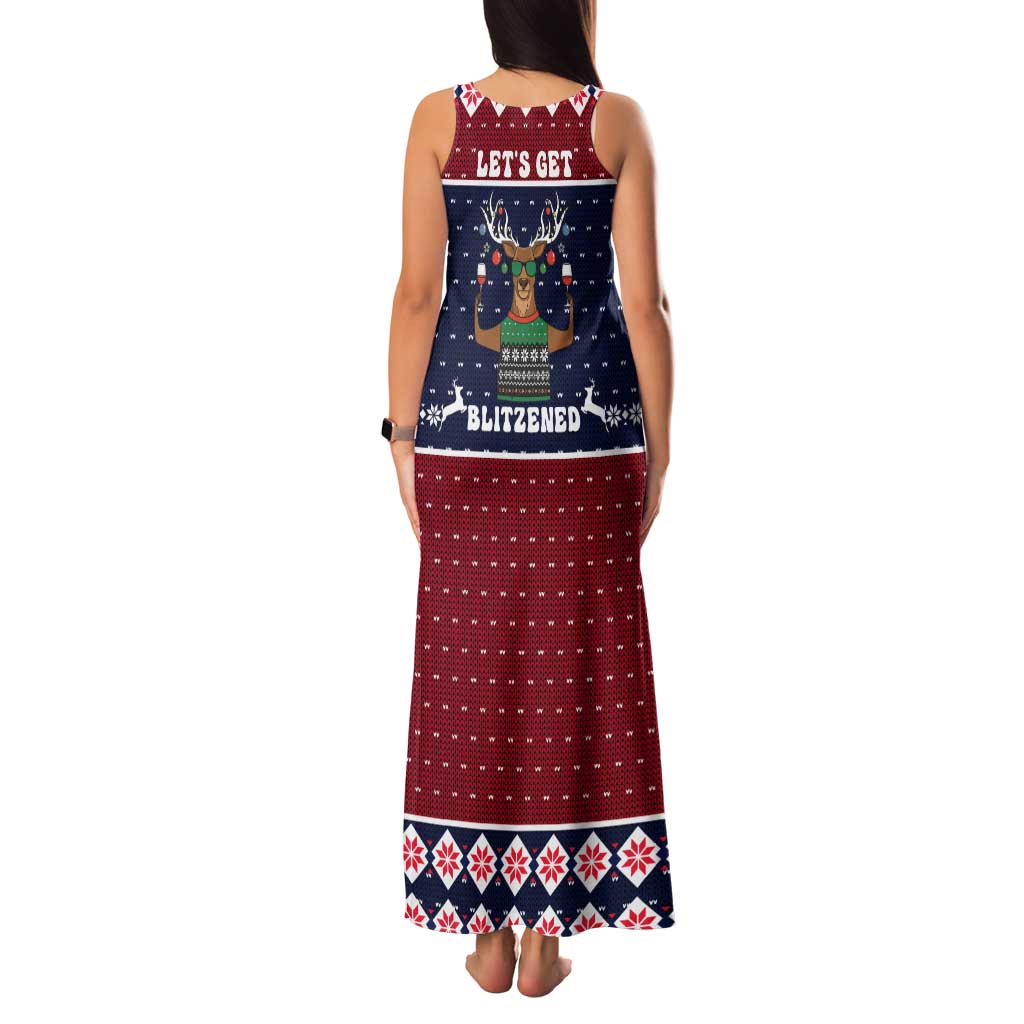 Lets Get Slouchy Christmas Family Matching Tank Maxi Dress and Hawaiian Shirt Funny Xmas Holiday Patterns - Wonder Print Shop