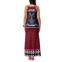 Lets Get Slouchy Christmas Family Matching Tank Maxi Dress and Hawaiian Shirt Funny Xmas Holiday Patterns - Wonder Print Shop