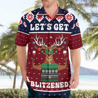 Lets Get Slouchy Christmas Hawaiian Shirt Funny Xmas Holiday Patterns - Wonder Print Shop