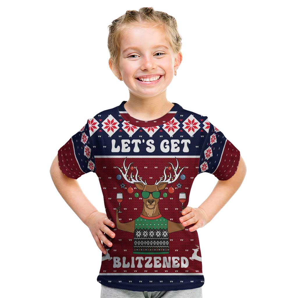 Lets Get Slouchy Christmas Kid T Shirt Funny Xmas Holiday Patterns - Wonder Print Shop