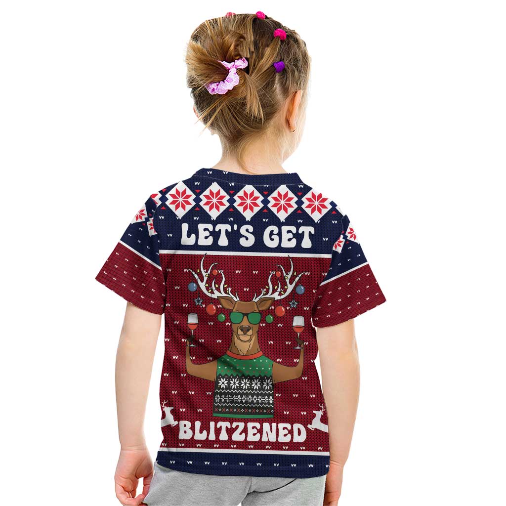 Lets Get Slouchy Christmas Kid T Shirt Funny Xmas Holiday Patterns - Wonder Print Shop