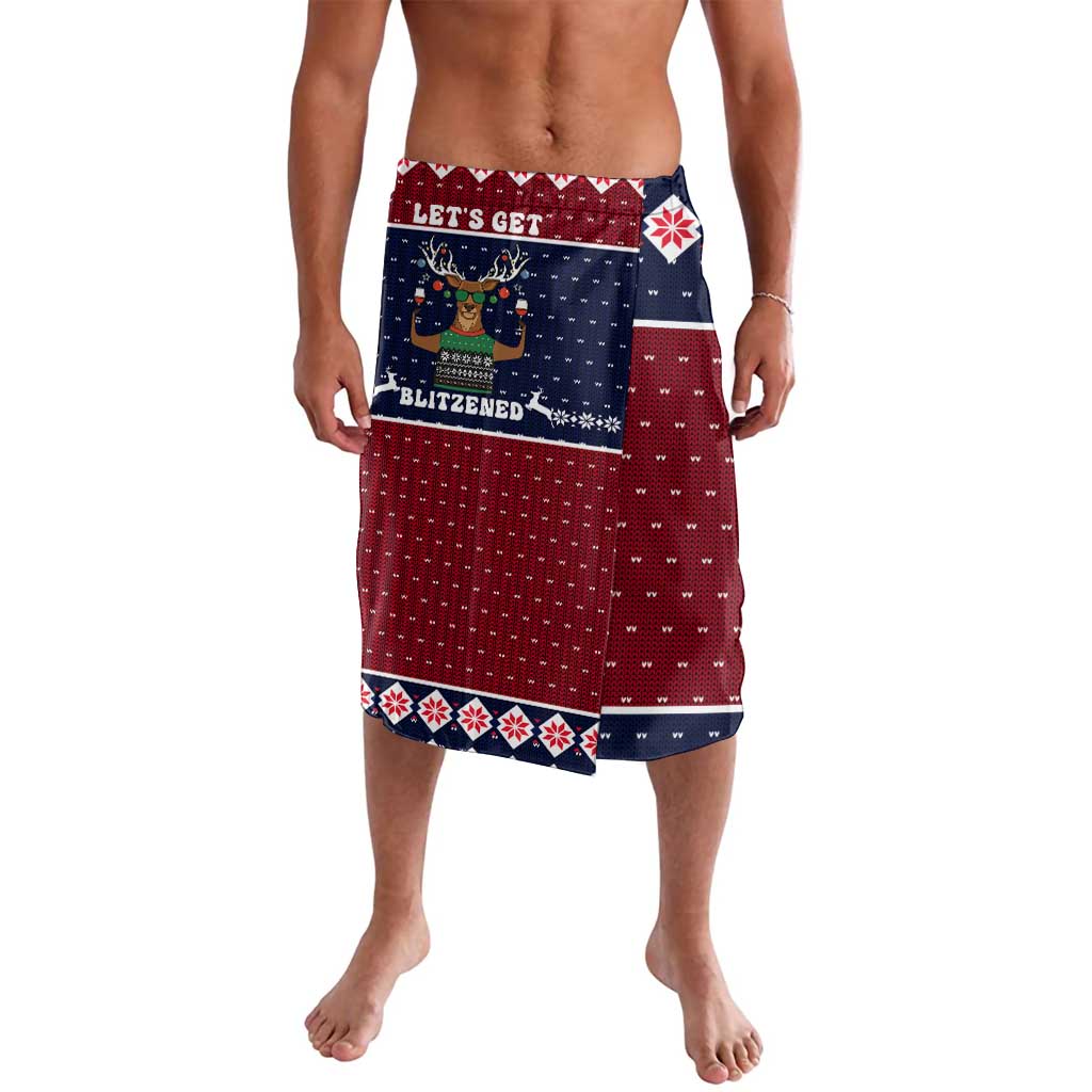 Lets Get Slouchy Christmas Lavalava Funny Xmas Holiday Patterns - Wonder Print Shop