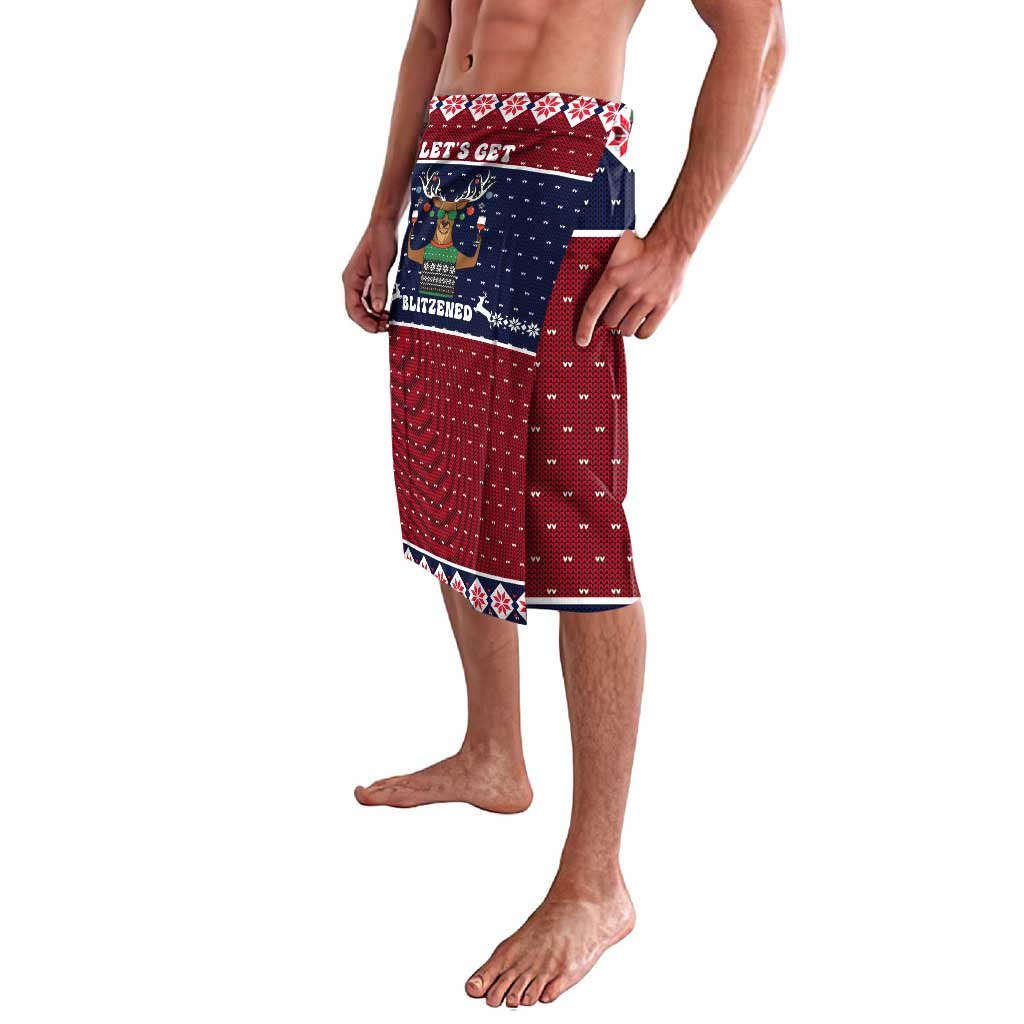 Lets Get Slouchy Christmas Lavalava Funny Xmas Holiday Patterns - Wonder Print Shop