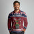 Lets Get Slouchy Christmas Long Sleeve Polo Shirt Funny Xmas Holiday Patterns - Wonder Print Shop