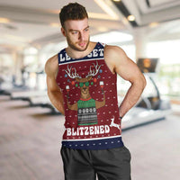 Lets Get Slouchy Christmas Men Tank Top Funny Xmas Holiday Patterns - Wonder Print Shop