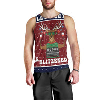 Lets Get Slouchy Christmas Men Tank Top Funny Xmas Holiday Patterns - Wonder Print Shop