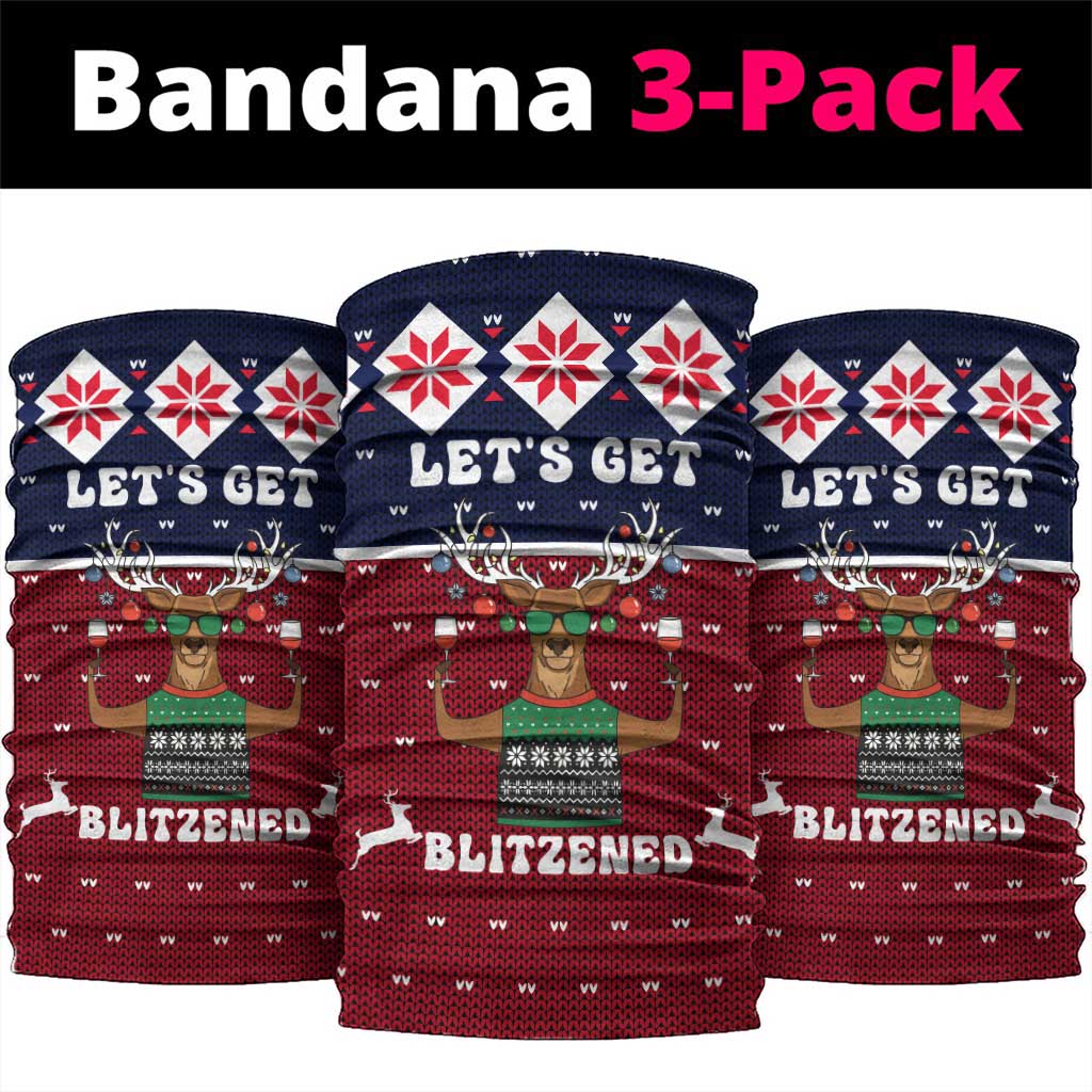 Lets Get Slouchy Christmas Neck Gaiter Funny Xmas Holiday Patterns - Wonder Print Shop