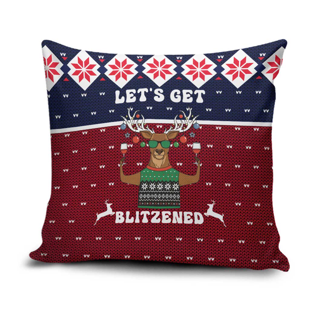 Lets Get Slouchy Christmas Pillow Cover Funny Xmas Holiday Patterns - Wonder Print Shop