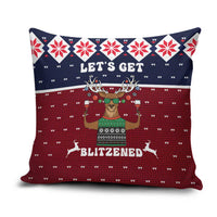 Lets Get Slouchy Christmas Pillow Cover Funny Xmas Holiday Patterns - Wonder Print Shop