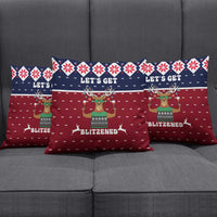 Lets Get Slouchy Christmas Pillow Cover Funny Xmas Holiday Patterns - Wonder Print Shop