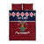 Lets Get Slouchy Christmas Quilt Bed Set Funny Xmas Holiday Patterns - Wonder Print Shop