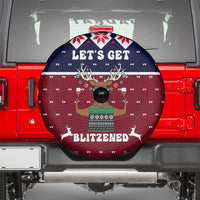 Lets Get Slouchy Christmas Spare Tire Cover Funny Xmas Holiday Patterns - Wonder Print Shop