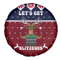 Lets Get Slouchy Christmas Spare Tire Cover Funny Xmas Holiday Patterns - Wonder Print Shop