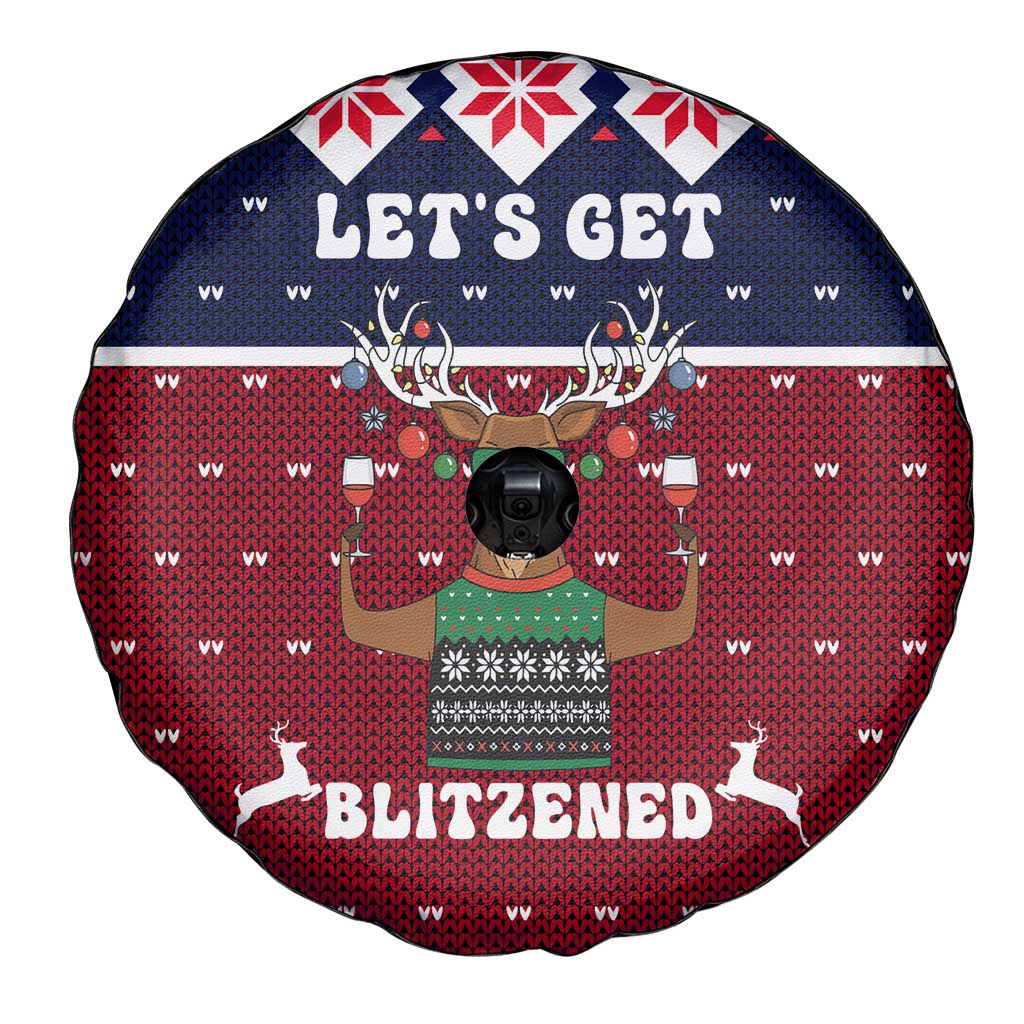 Lets Get Slouchy Christmas Spare Tire Cover Funny Xmas Holiday Patterns - Wonder Print Shop