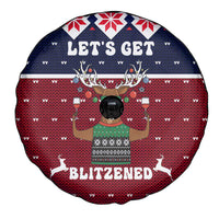 Lets Get Slouchy Christmas Spare Tire Cover Funny Xmas Holiday Patterns - Wonder Print Shop