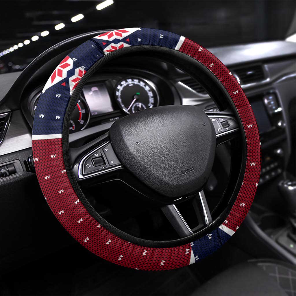 Lets Get Slouchy Christmas Steering Wheel Cover Funny Xmas Holiday Patterns - Wonder Print Shop