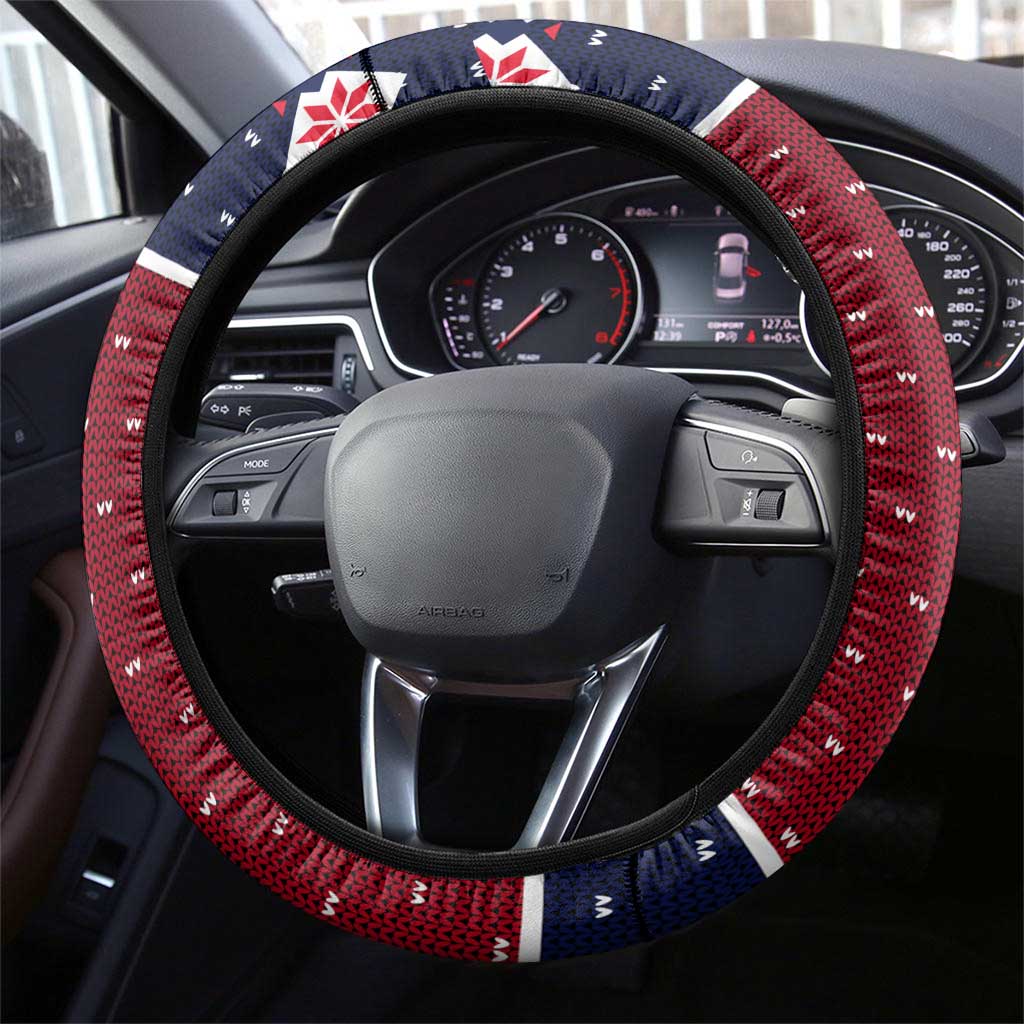 Lets Get Slouchy Christmas Steering Wheel Cover Funny Xmas Holiday Patterns - Wonder Print Shop