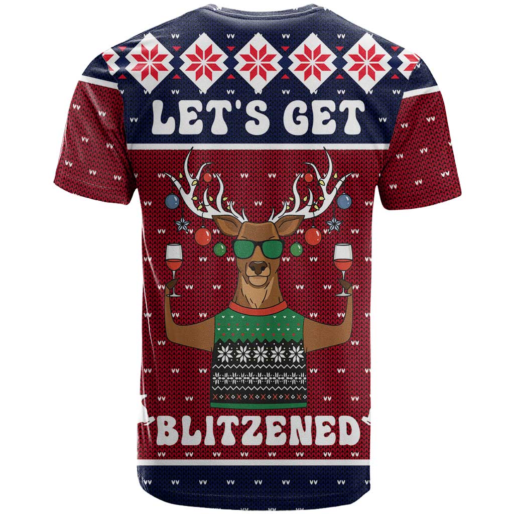 Lets Get Slouchy Christmas T Shirt Funny Xmas Holiday Patterns - Wonder Print Shop