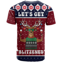 Lets Get Slouchy Christmas T Shirt Funny Xmas Holiday Patterns - Wonder Print Shop