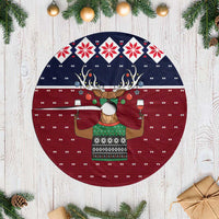 Lets Get Slouchy Christmas Tree Skirt Funny Xmas Holiday Patterns - Wonder Print Shop