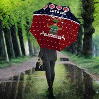 Lets Get Slouchy Christmas Umbrella Funny Xmas Holiday Patterns - Wonder Print Shop
